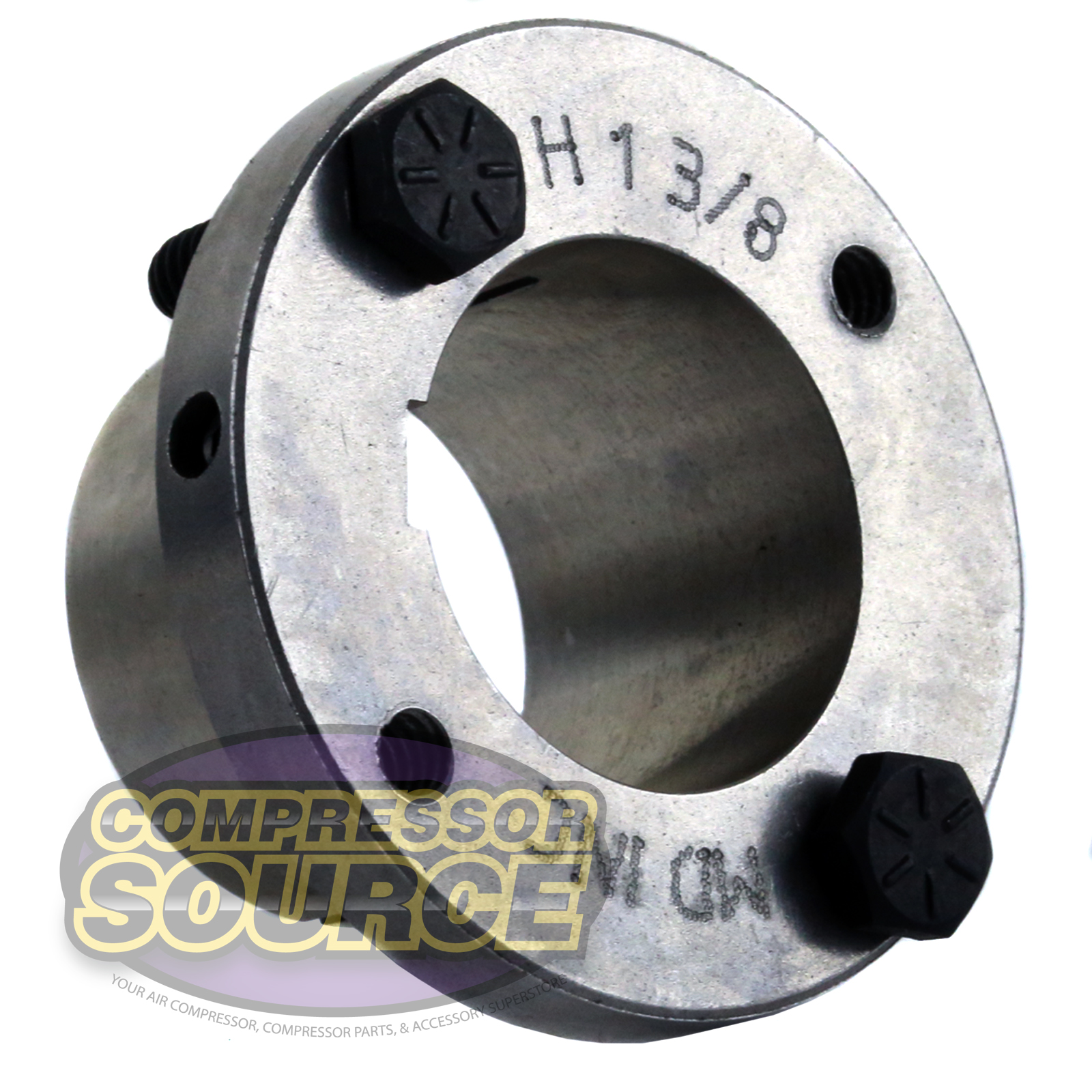 13/8" Bore H style Steel Sheave / Pulley Bushing Split Taper For Keyed